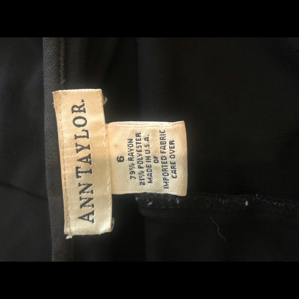 Ann Taylor One Button Down Cardigan top. Size 6. Black. Career wear. - Picture 6 of 8